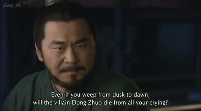 Cao Cao speaks passionately