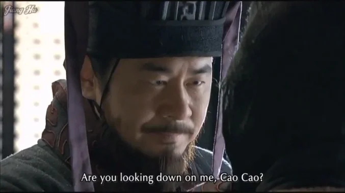 Cao Cao interrogating little eunuch