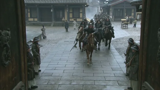 Lu Bu arresting Cao Cao